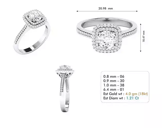 Diamond Wedding Ring  3