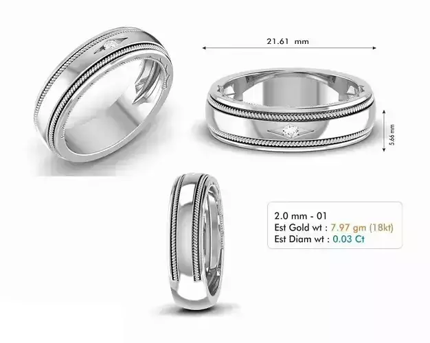 Diamond Wedding Ring  297