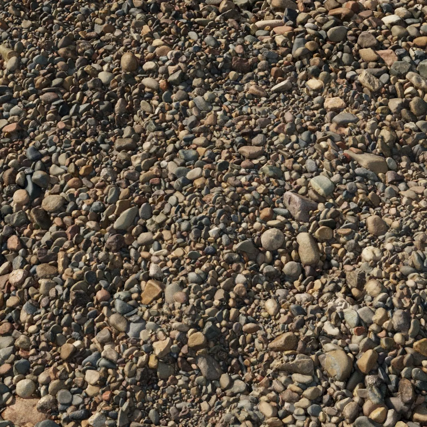 River gravel material 07 3D model_2