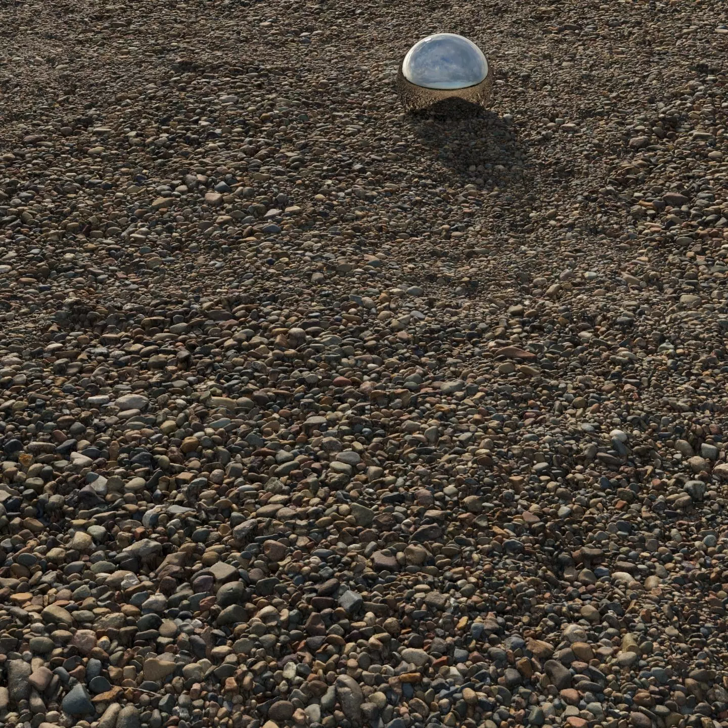 River gravel material 07 3D model_6