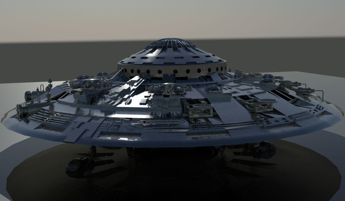 Dieselpunk airship The Walkyria 3D model_4