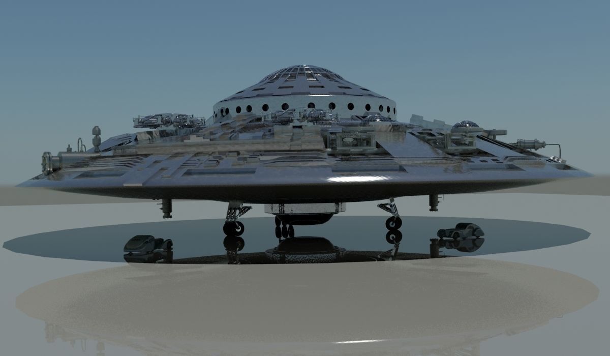 Dieselpunk airship The Walkyria 3D model_2