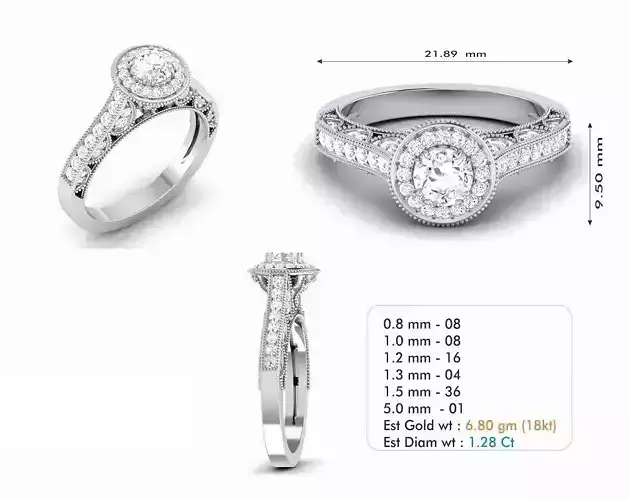 Diamond Wedding Ring  256