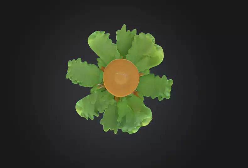 Tropical Palm Tree Low-poly 3D model_5