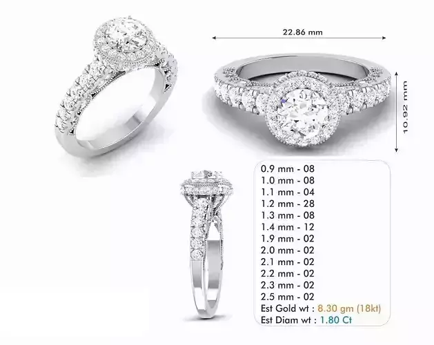 Diamond Wedding Ring  231
