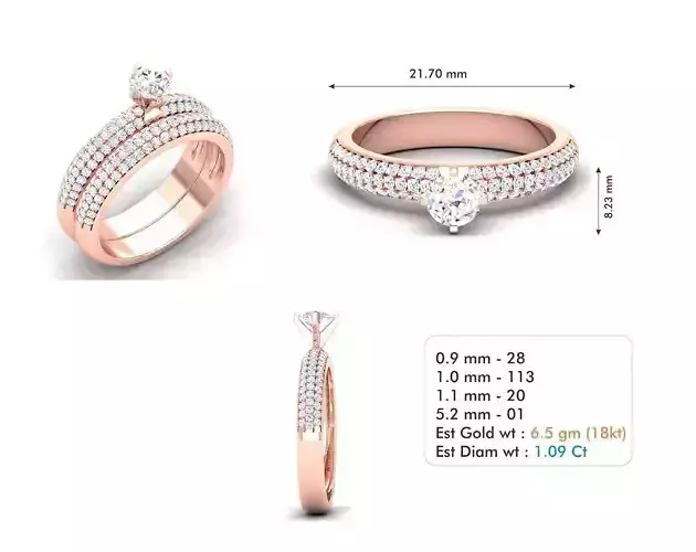 Diamond Wedding Ring  22