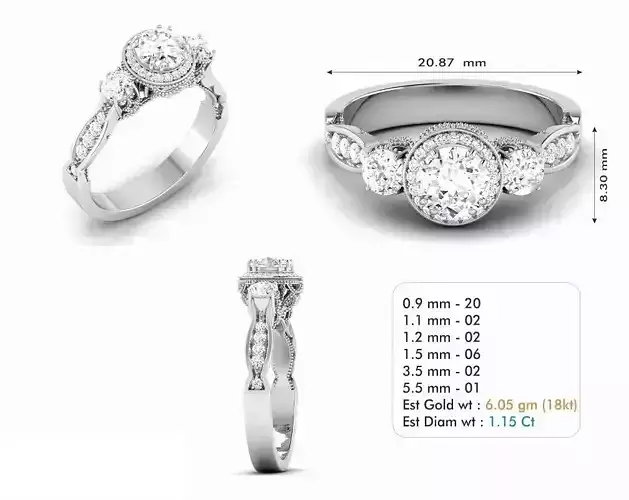 Diamond Wedding Ring  210