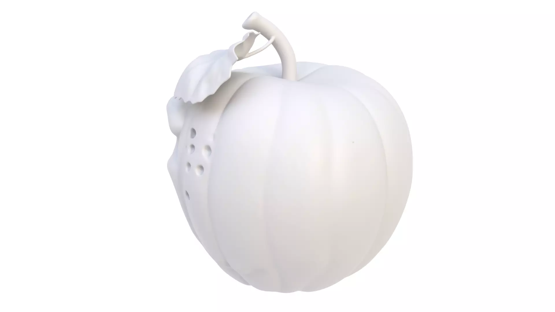 Halloween apple 3D model_3