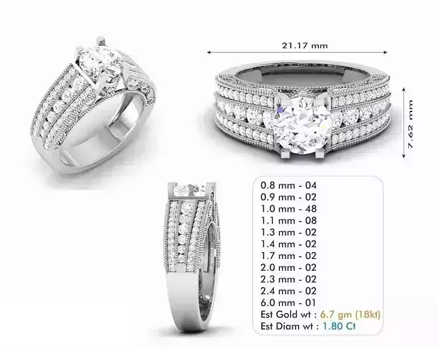 Diamond Wedding Ring  191
