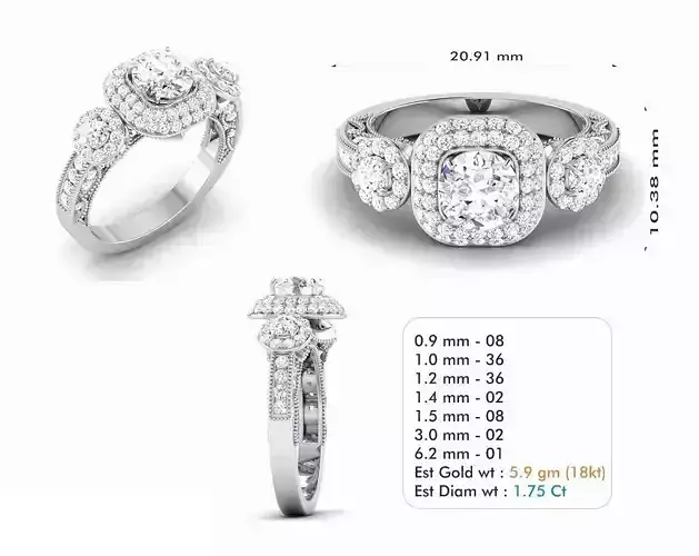 Diamond Wedding Ring  190