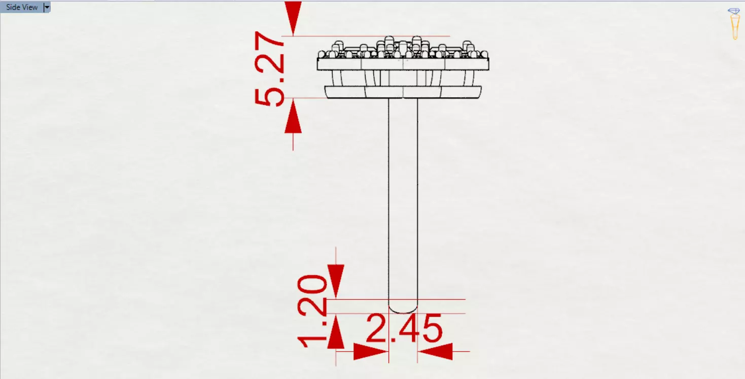 Rose Gold 3dm Ring Flower Design Diamonds and Ruby Model jr00211 3D print model_26