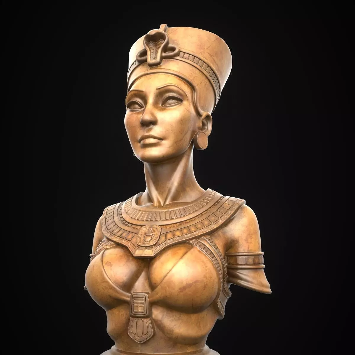 Egyptian Queen Low-poly 3D model