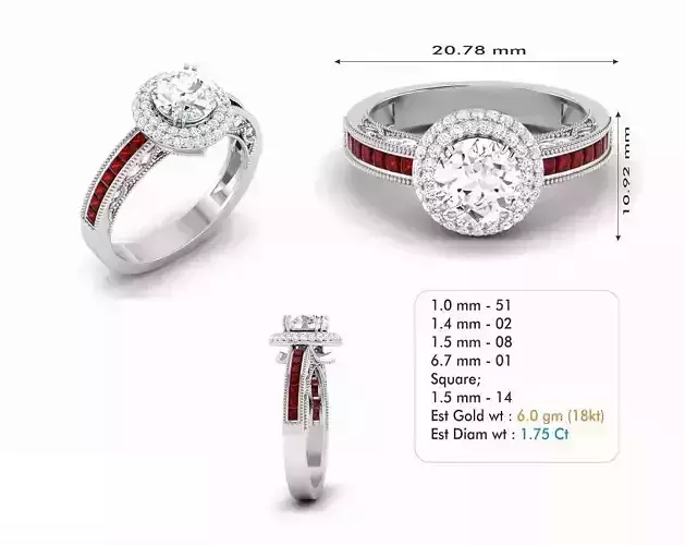 Diamond Wedding Ring  182