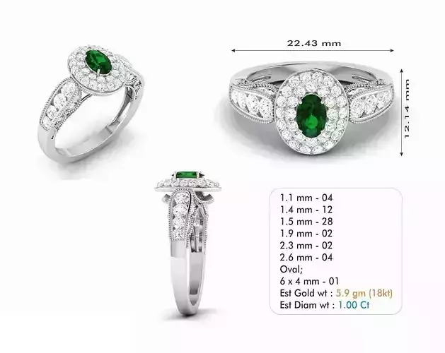 Diamond Wedding Ring  176