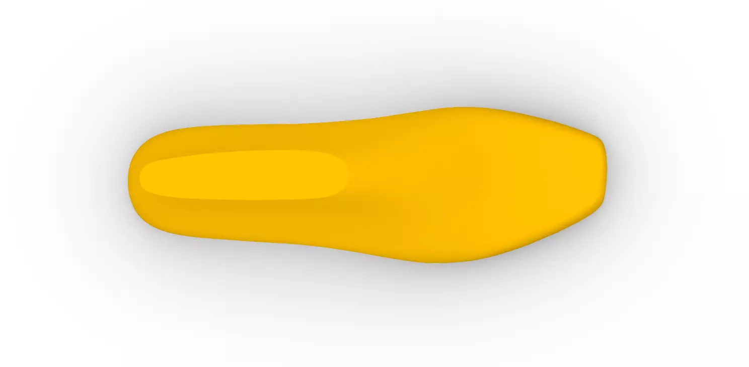 Female Shoe Last Thin Square Toe 3D print model_5