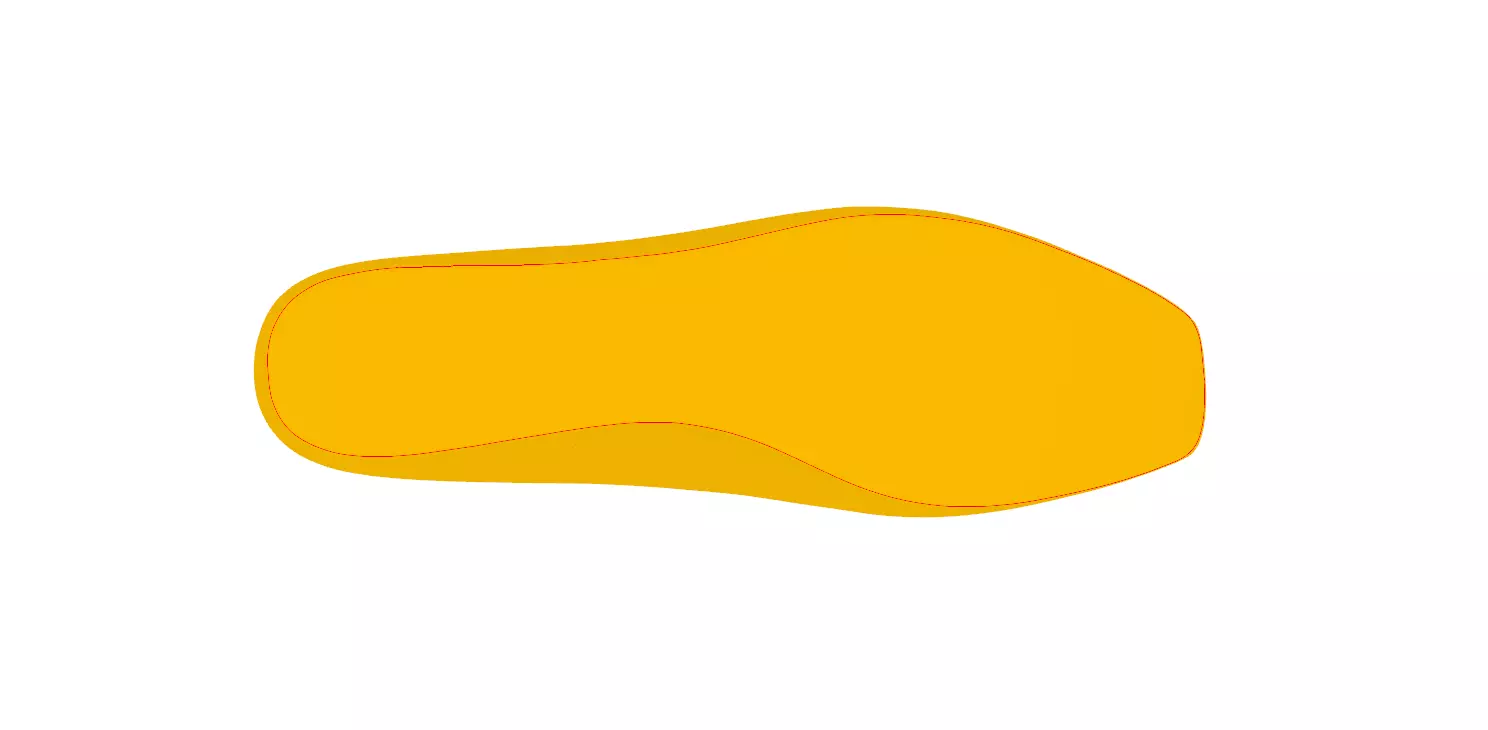 Female Shoe Last Thin Square Toe 3D print model_6