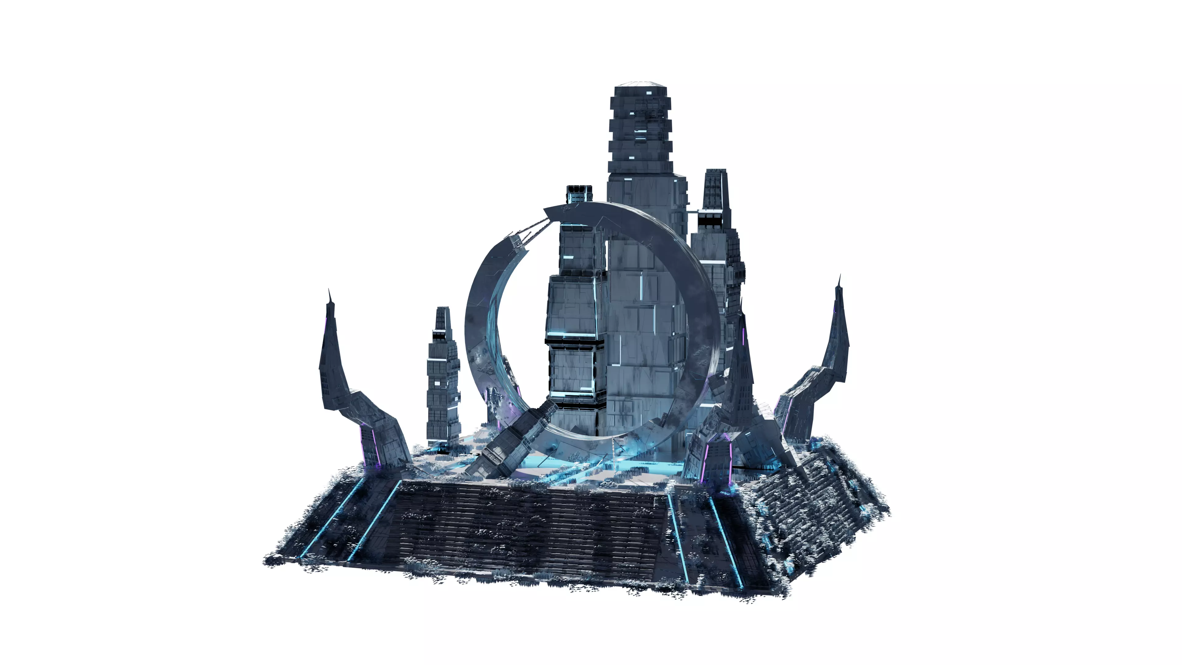 Sci Fi Portal 3D model_0