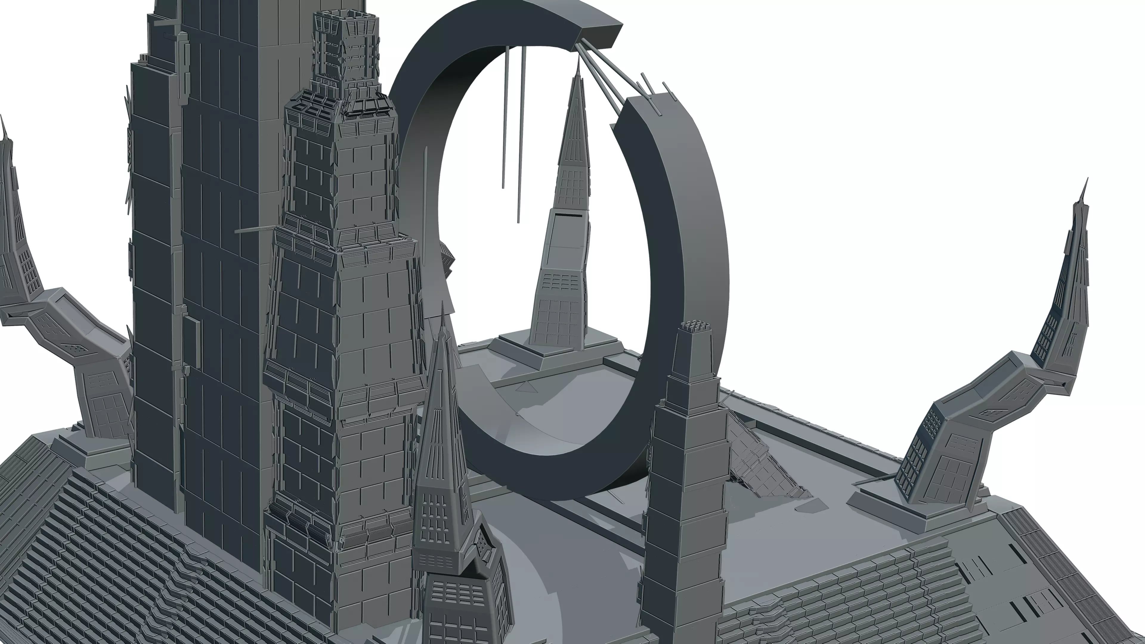 Sci Fi Portal 3D model_4