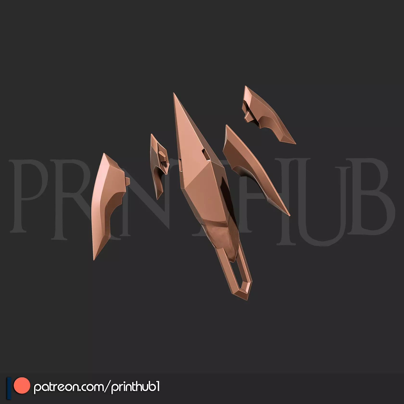 Combat Cross Vampire Killer from Castlevania Cosplay Prop 3D print model_11