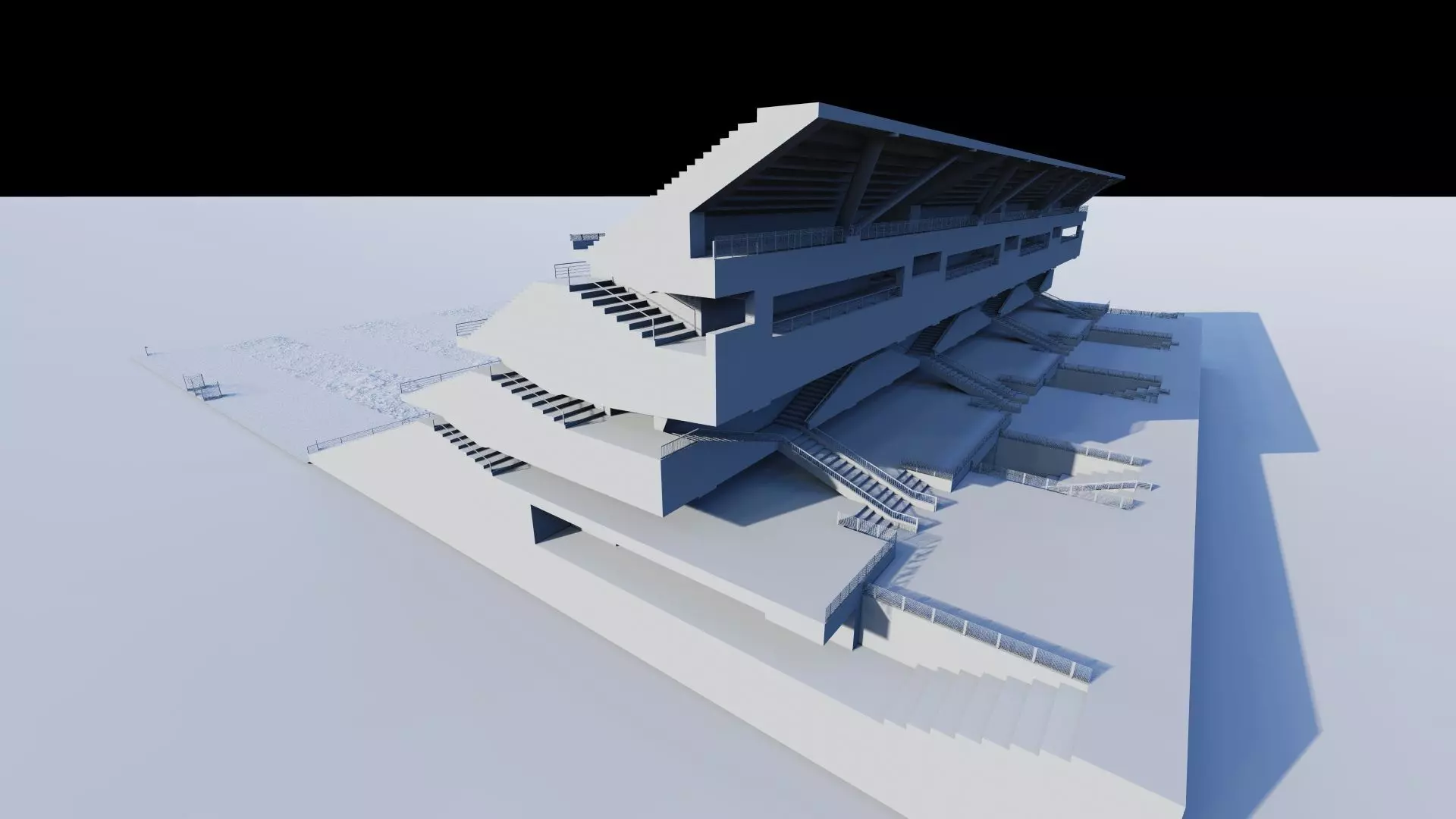 Football Stadium-American football 3D model_9