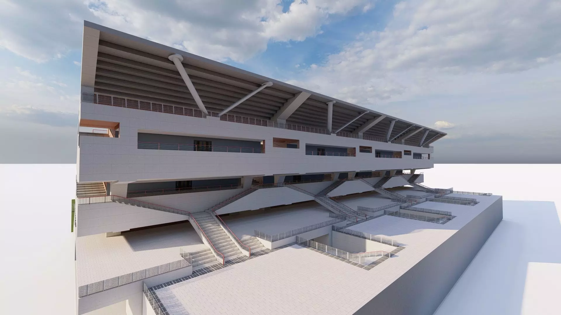 Football Stadium-American football 3D model_15