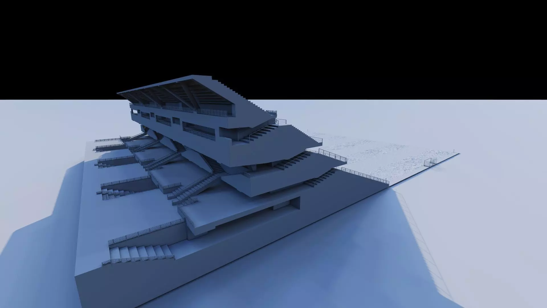 Football Stadium-American football 3D model_11