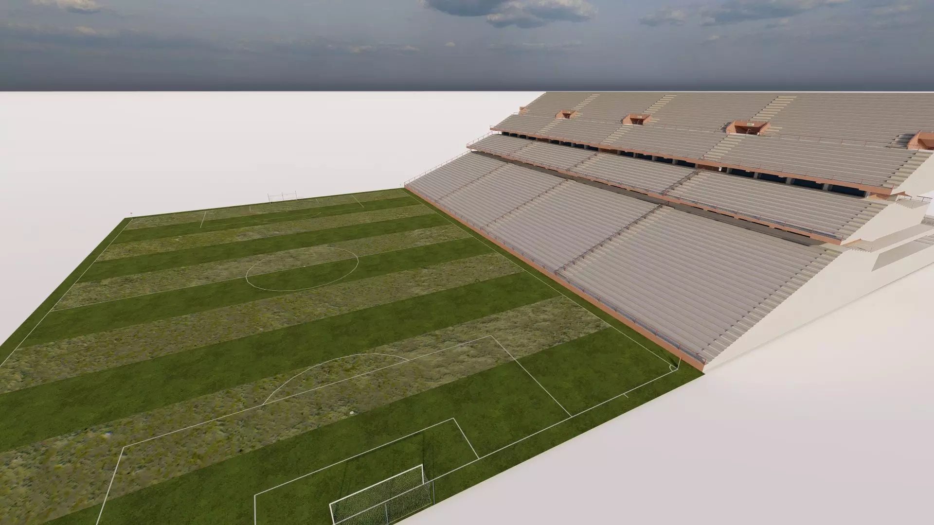 Football Stadium-American football 3D model_0