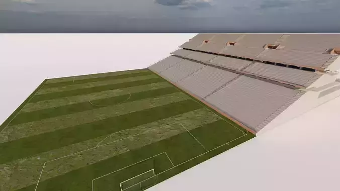 Football Stadium-American football 3D model