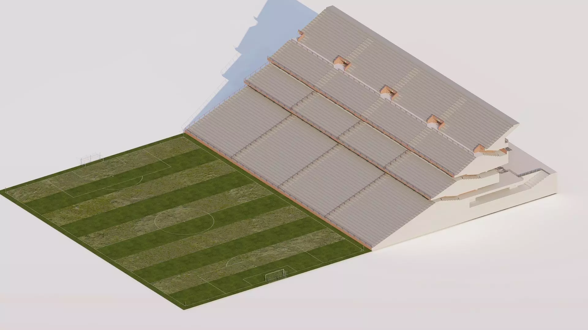 Football Stadium-American football 3D model_17