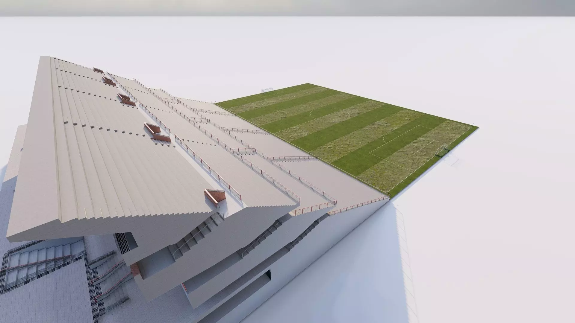 Football Stadium-American football 3D model_2