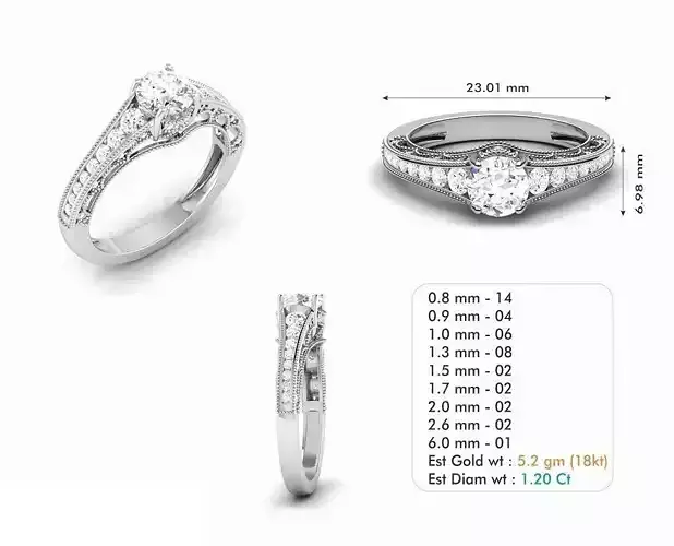 Diamond Wedding Ring  166
