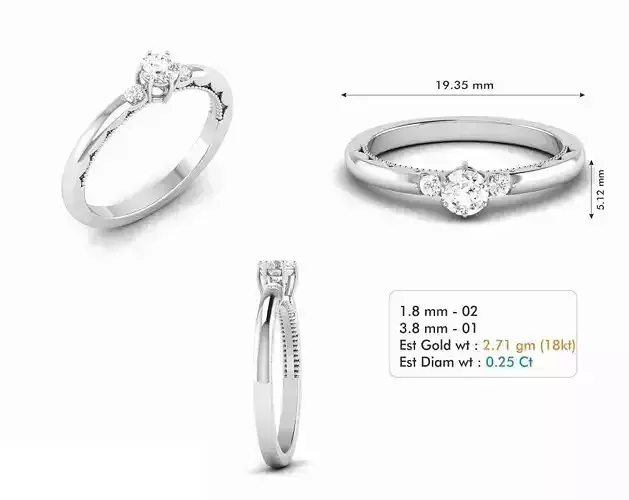 Diamond Wedding Ring  164