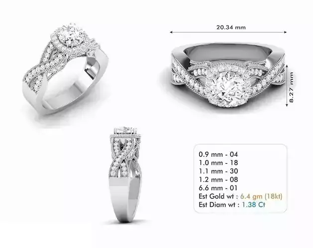 Diamond Wedding Ring  163