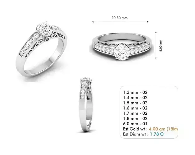 Diamond Wedding Ring  16