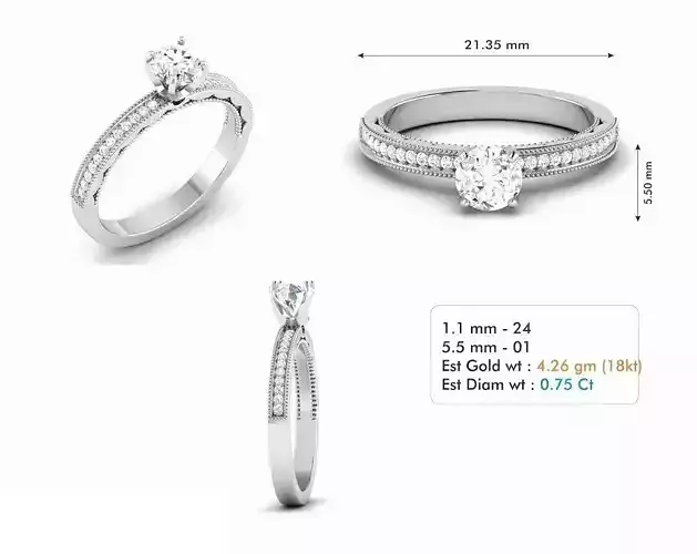 Diamond Wedding Ring  155