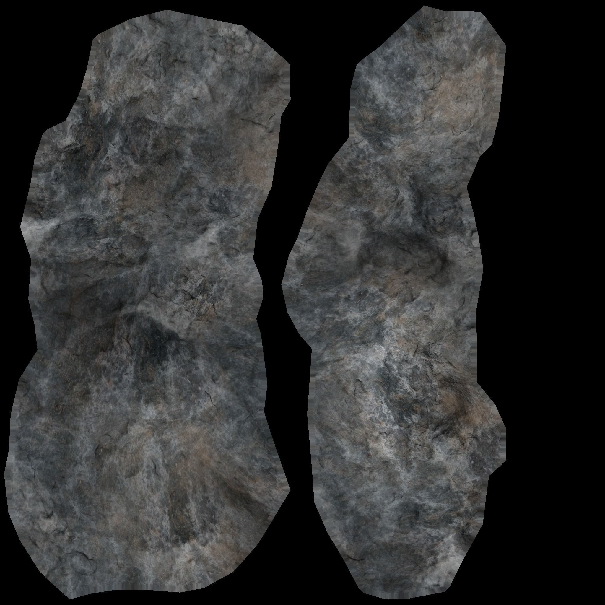 lowpoly realistic rock Free low-poly 3D model_1