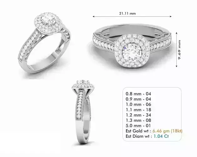 Diamond Wedding Ring  145