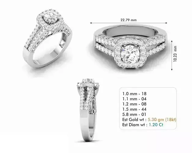 Diamond Wedding Ring  140