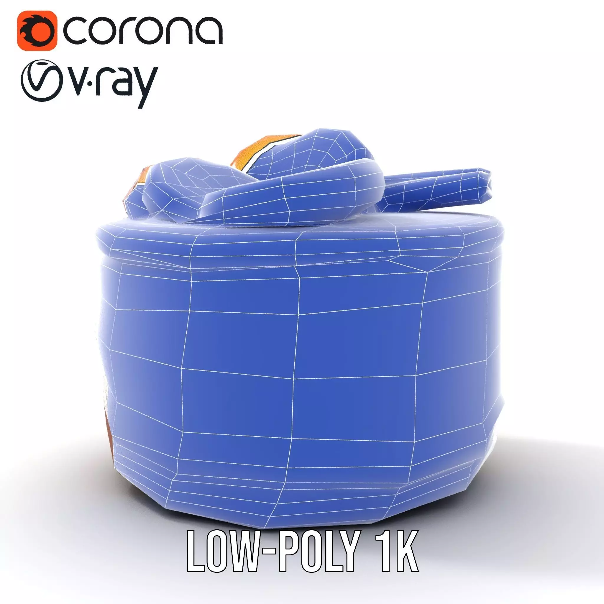 Delicious Cake Dessert model pack Low-poly 3D model_10