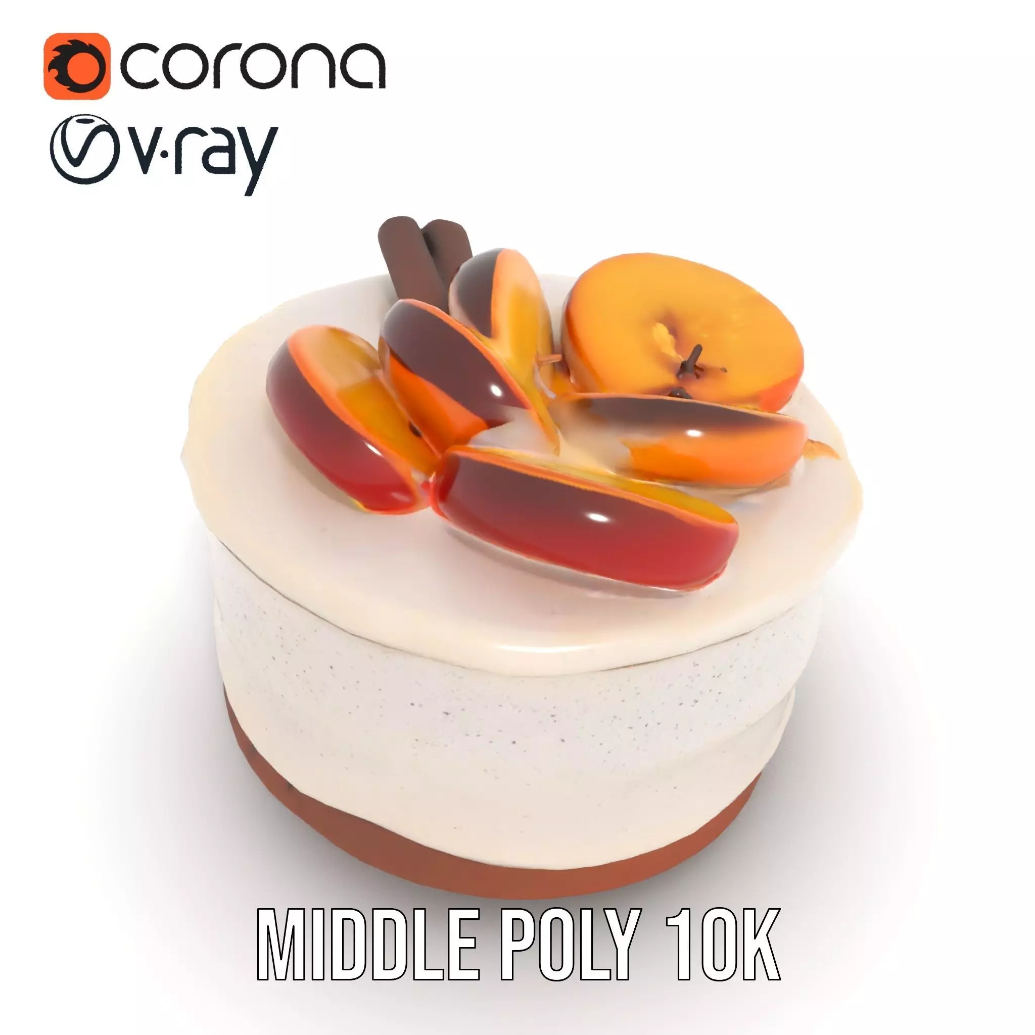 Delicious Cake Dessert model pack Low-poly 3D model_5