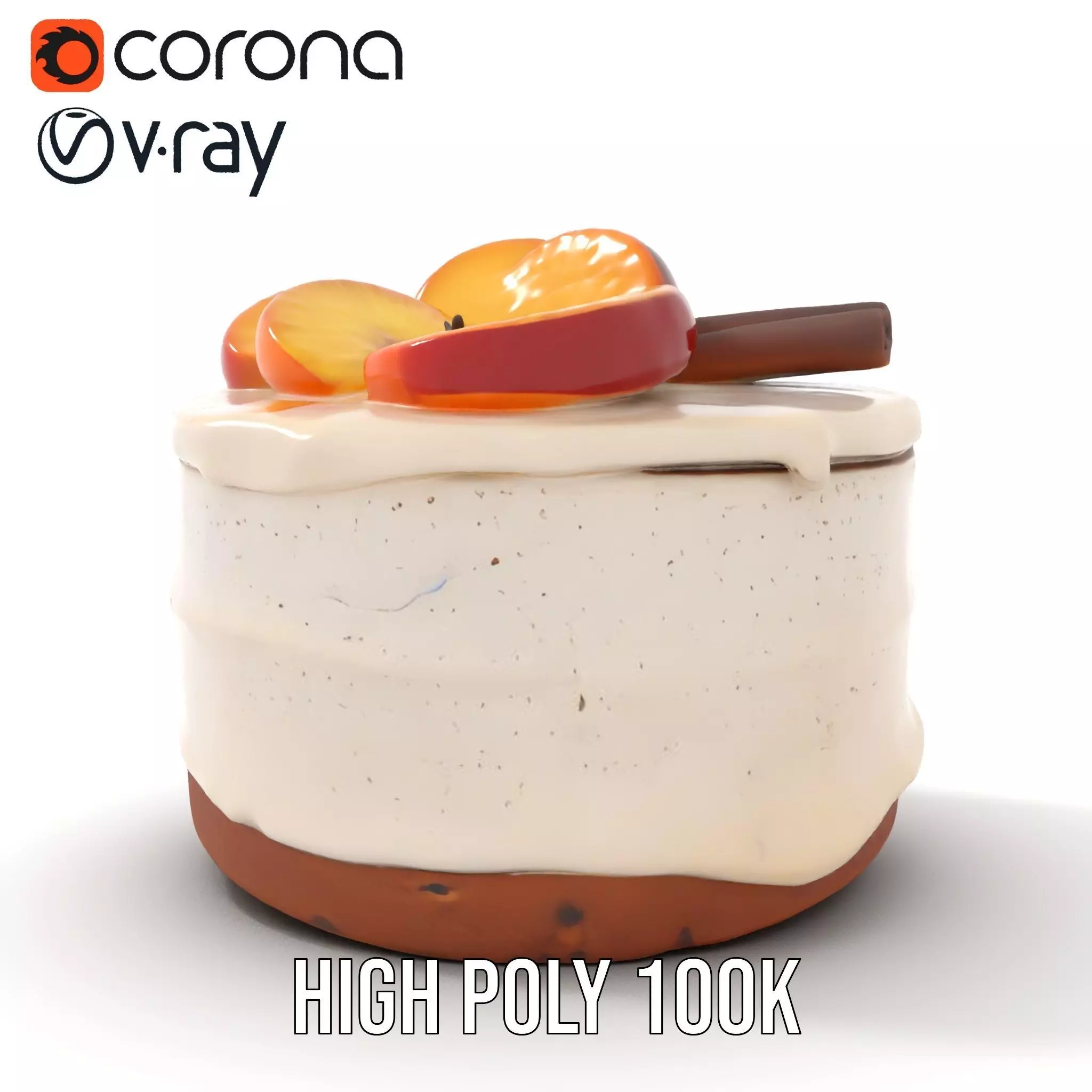 Delicious Cake Dessert model pack Low-poly 3D model_11