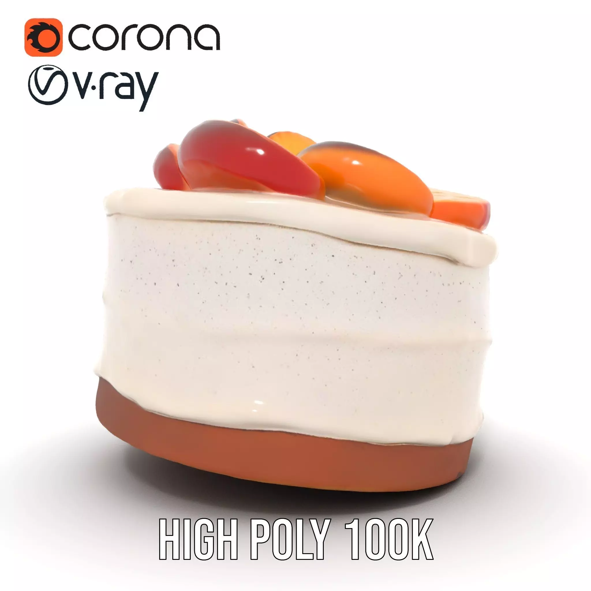 Delicious Cake Dessert model pack Low-poly 3D model_20