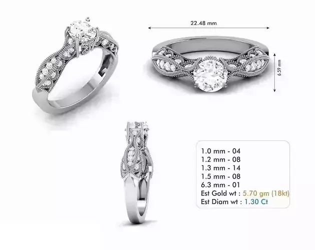Diamond Wedding Ring  135