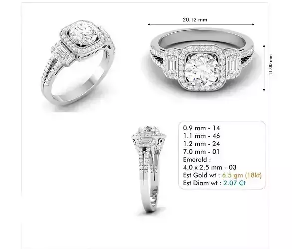 Diamond Wedding Ring  132