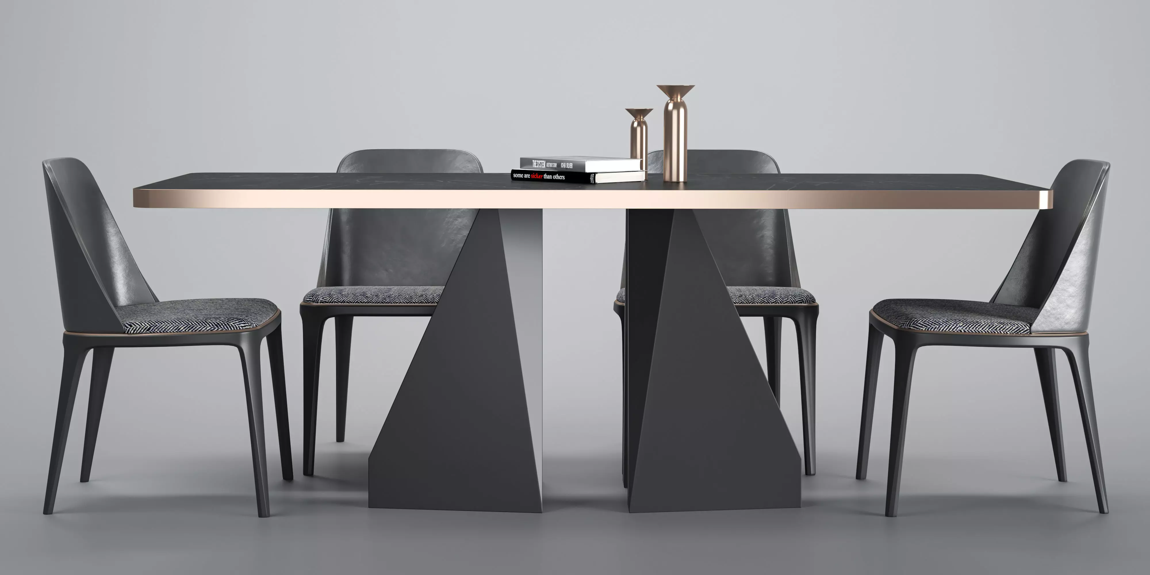 Luxury Ellitia Table Set 3D model_0