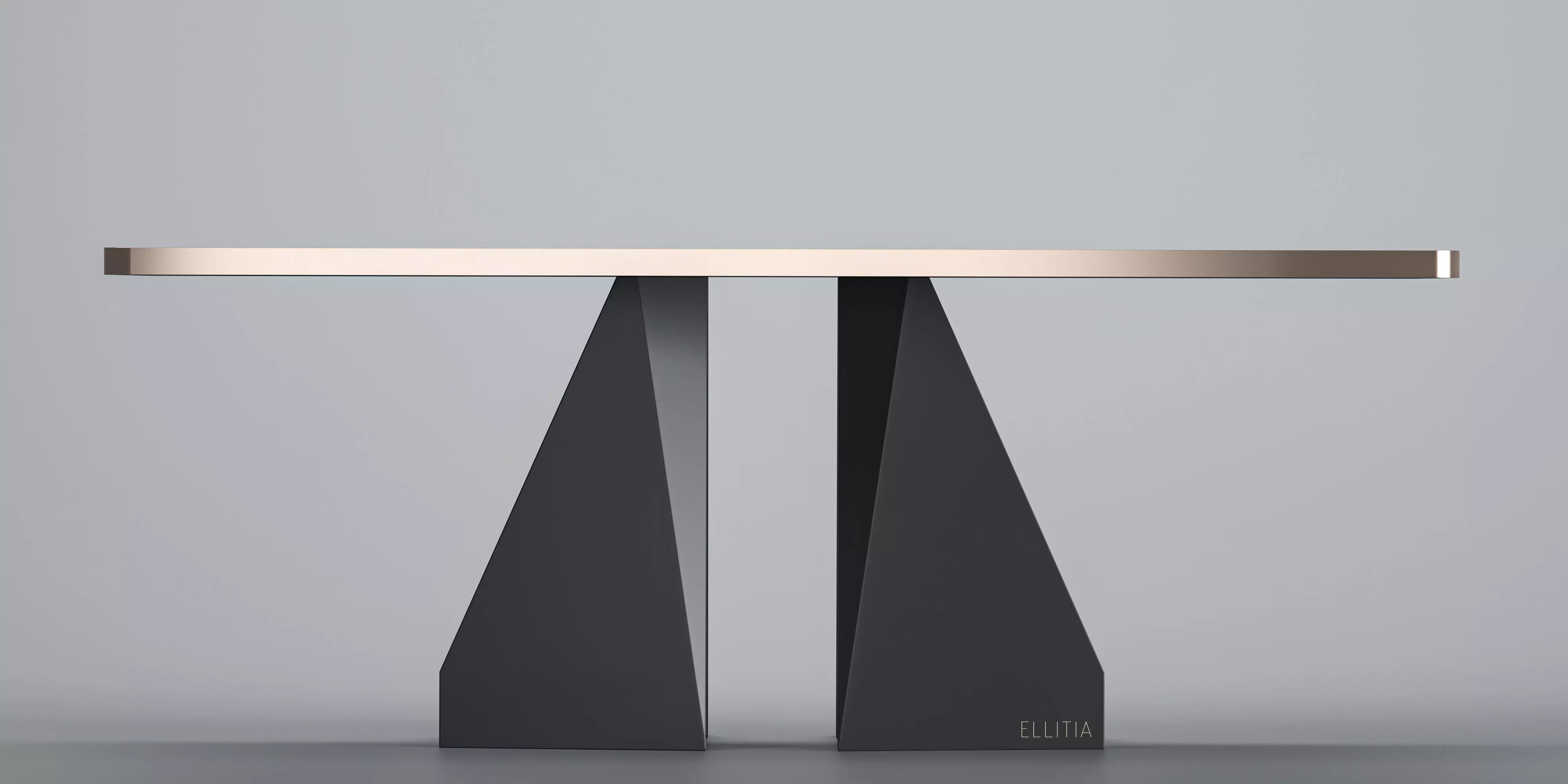 Luxury Ellitia Table Set 3D model_1
