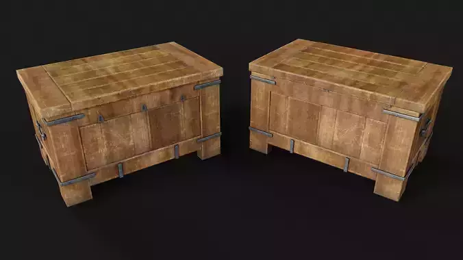 Gameready medieval chest