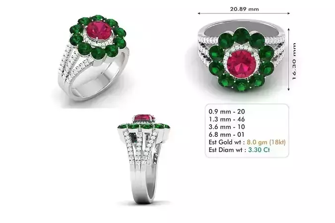 Diamond Wedding Ring  125