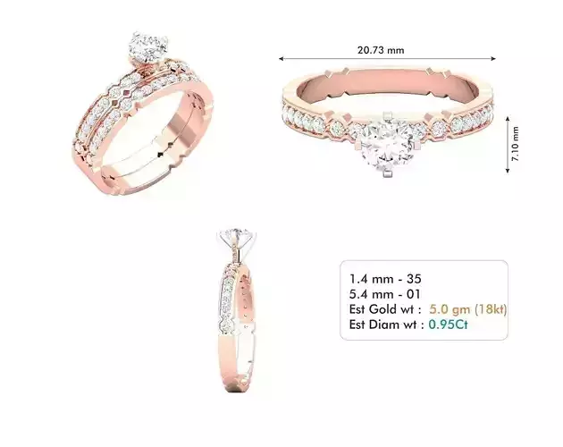 Diamond Wedding Ring  12