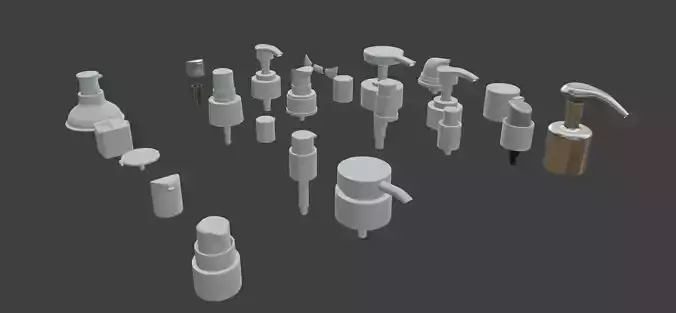 PumpAndDispenser3DModelCollection
